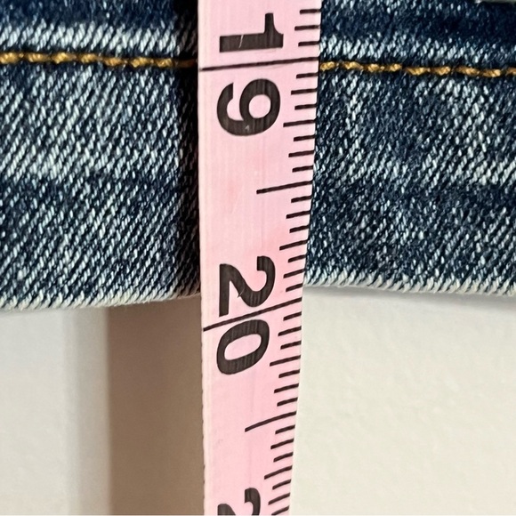 Seven 7 for All Mankind Toddler 18 Month Girls Overall Denim Bib Dress Acid Wash - Picture 9 of 9